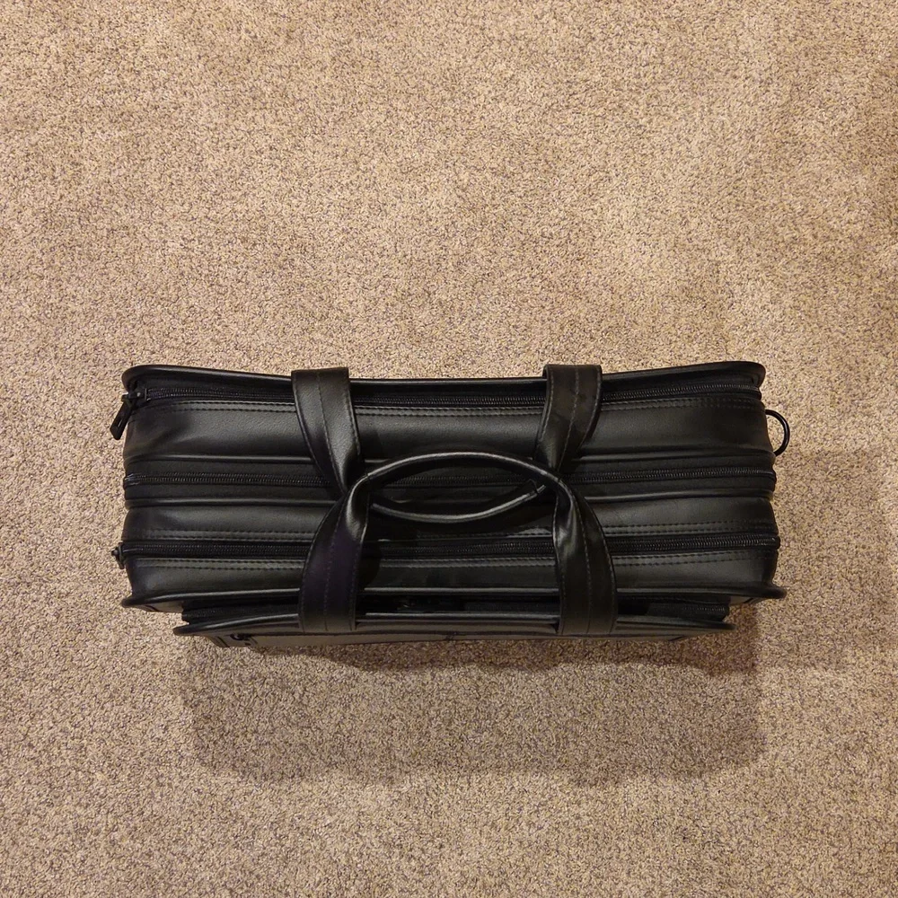samsonite|leather expandable business case